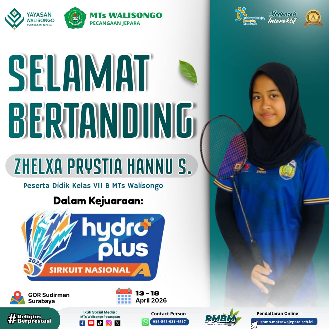 Siswa MTs Walisongo Jepara Ikuti Kejuaraan Nasional Bulutangkis di Surabaya